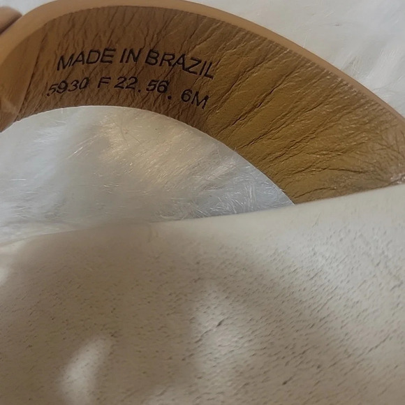 TORY BURCH Miller Logo Leccio/Pesca Soft Calf Leather Sandals Size 6 - Picture 8 of 8